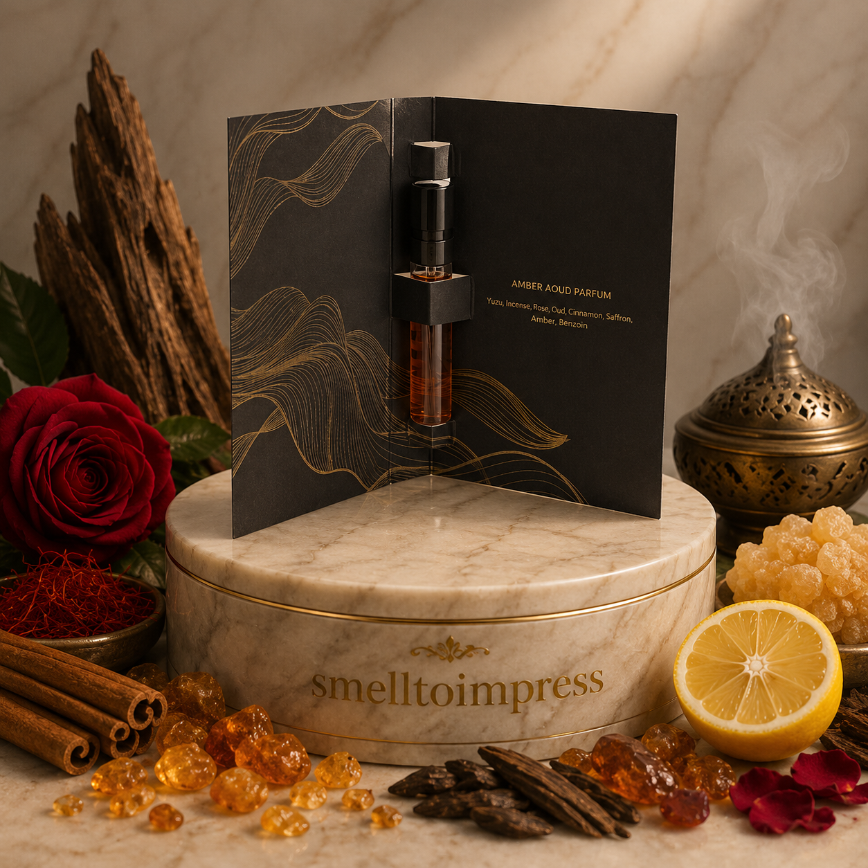 Roja Amber Aoud 2 ml 0,06 fl. oz. hivatalos parfümminta képe