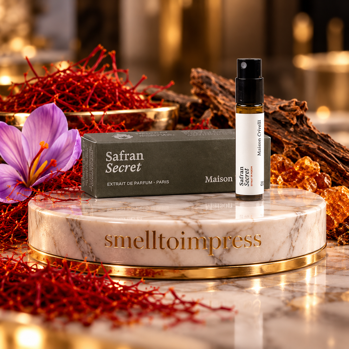 hivatalos parfümminta képe Maison Crivelli Safran Secret 1,5 ml