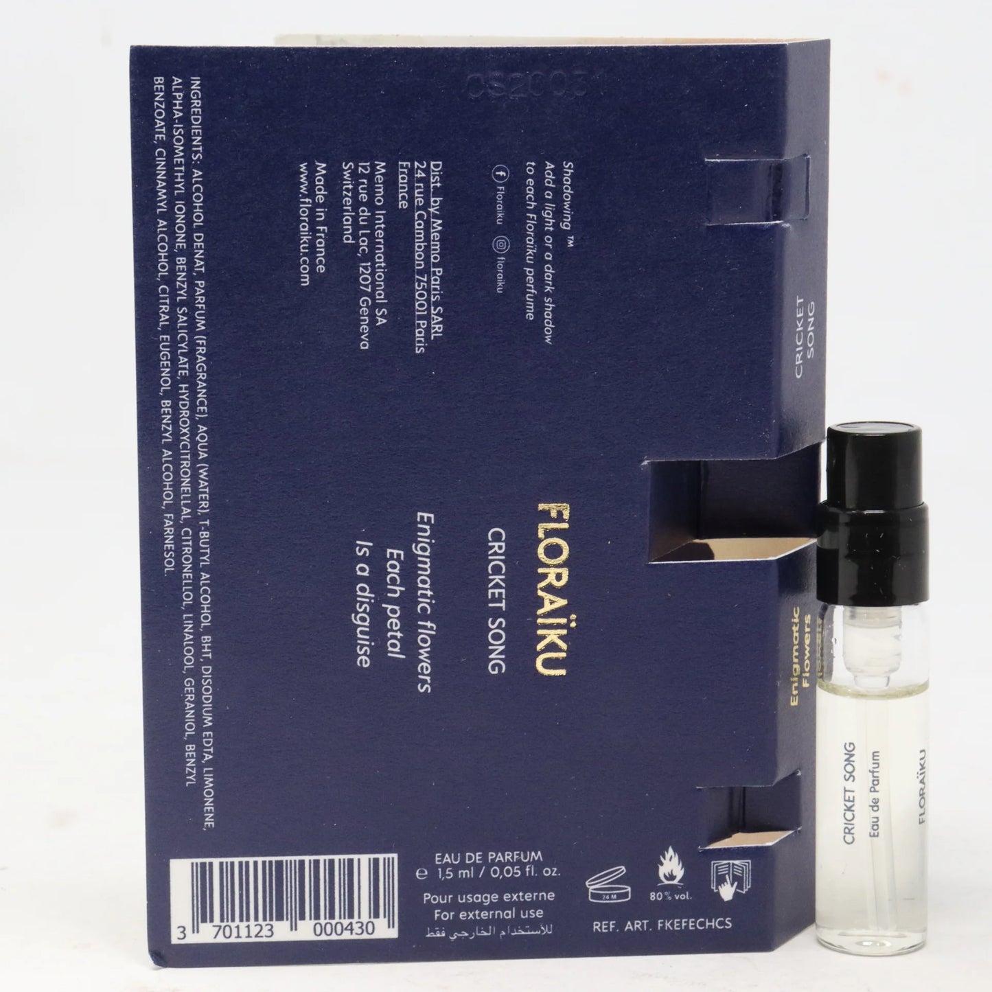 Floraiku Cricket Song parfüm hivatalos mintája 1,5 ml