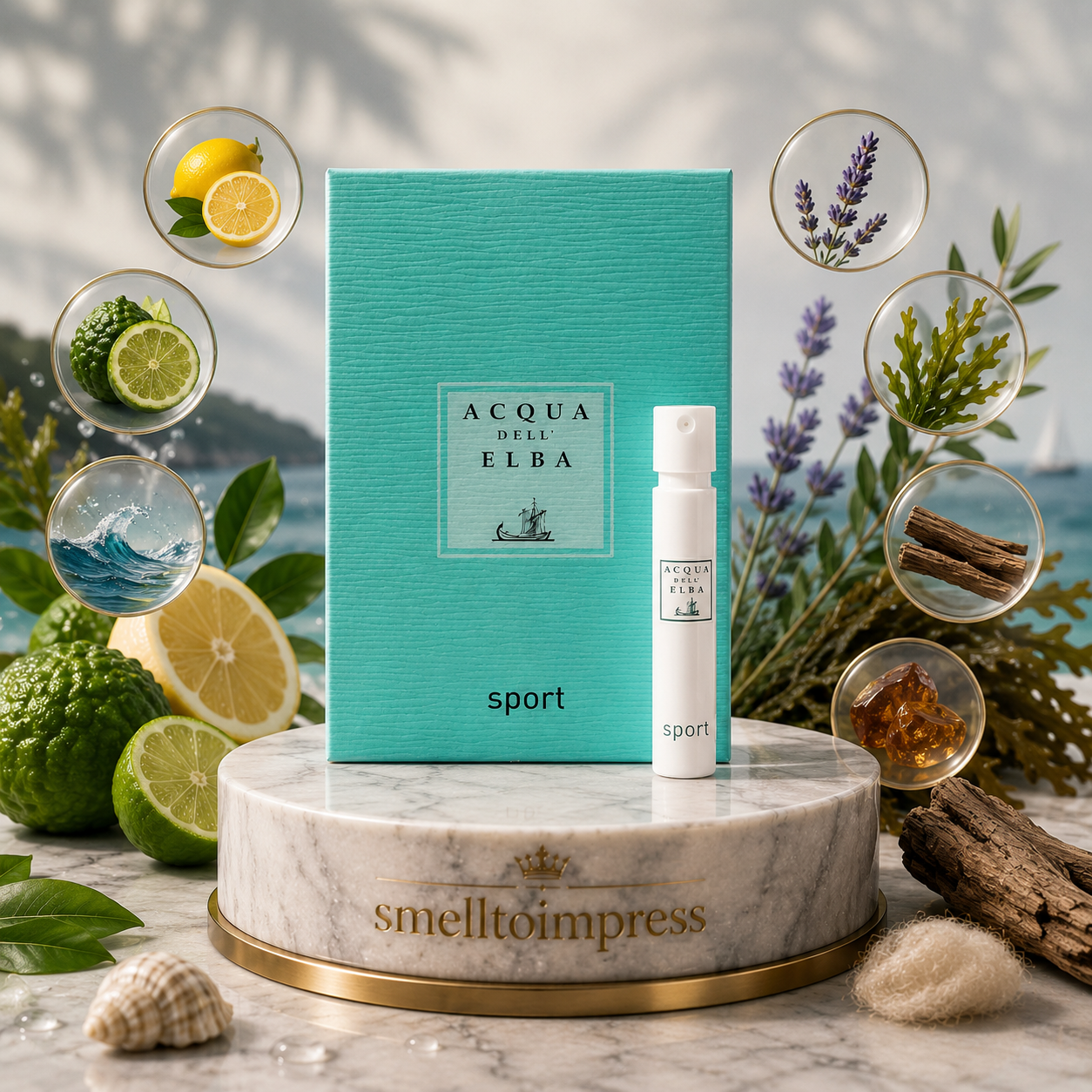 Acqua Dell' Elba Sport hivatalos parfümminta 1,2 ml 0,04 fl. oz képe