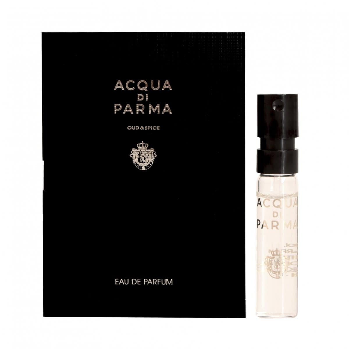 Acqua Di Parma Oud & Spice 1,5 ml 0,05 fl. oz. hivatalos parfüm minták, Acqua Di Parma Oud & Spice 1,5 ml 0,05 fl. oz. hivatalos illatminta