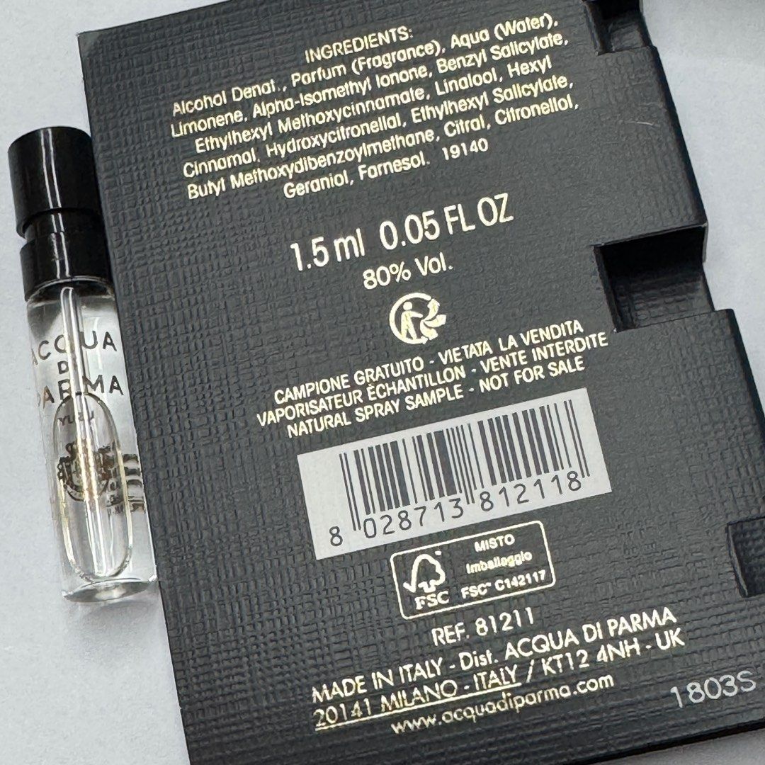 Acqua Di Parma Yuzu Edp 1,5 ml hivatalos parfümminta
