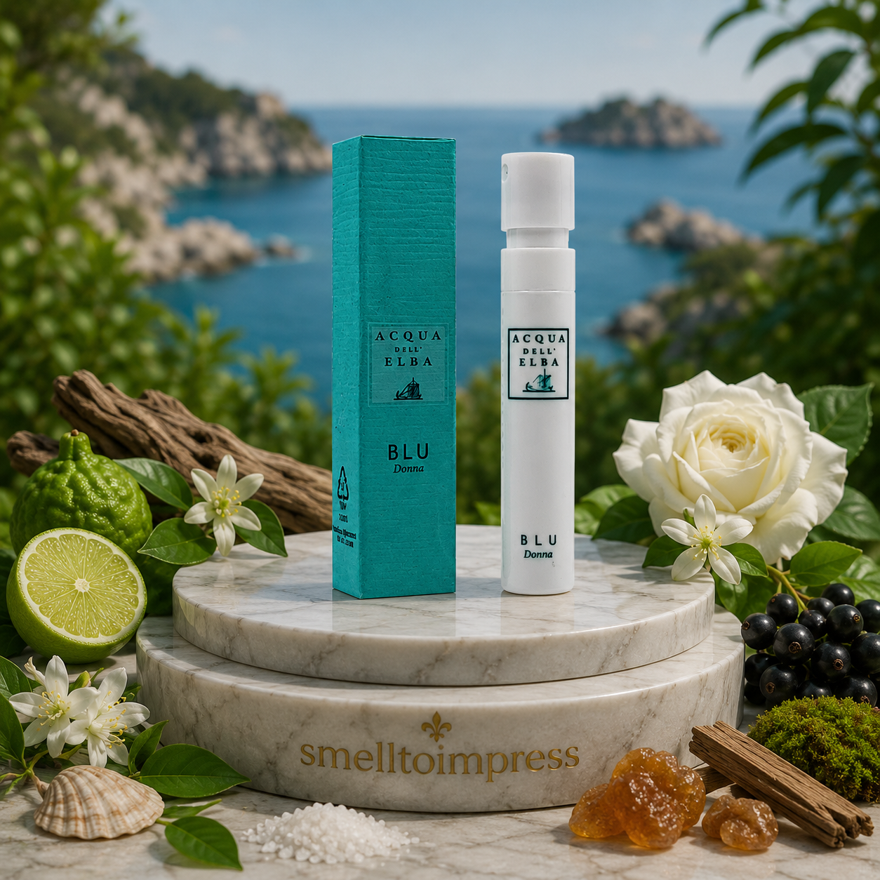 Acqua dell' Elba Blue Donna hivatalos parfümminta 1,2 ml 0,04 fl. oz képe