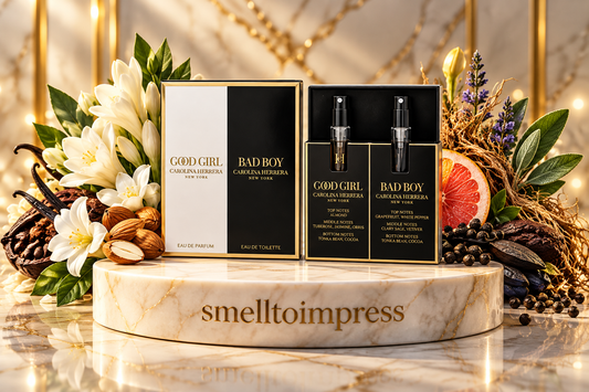 Carolina Herrera Good Girl 1,5 ml és Bad Boy 1,5 ml parfümminta szett képe