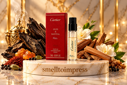 Cartier Les Heures Voyageuses Oud and Santal 1,5 ml 0,05 fl. oz. hivatalos parfümminta parfümteszter képe