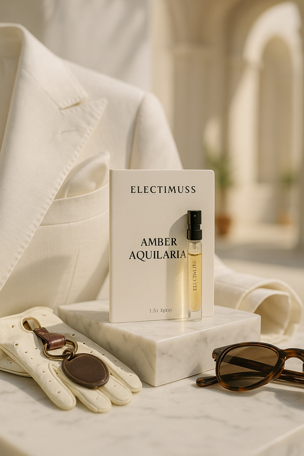 Electimuss London Amber Aquilaria 1,5ml 0,05 fl. oz. hivatalos parfüm minta