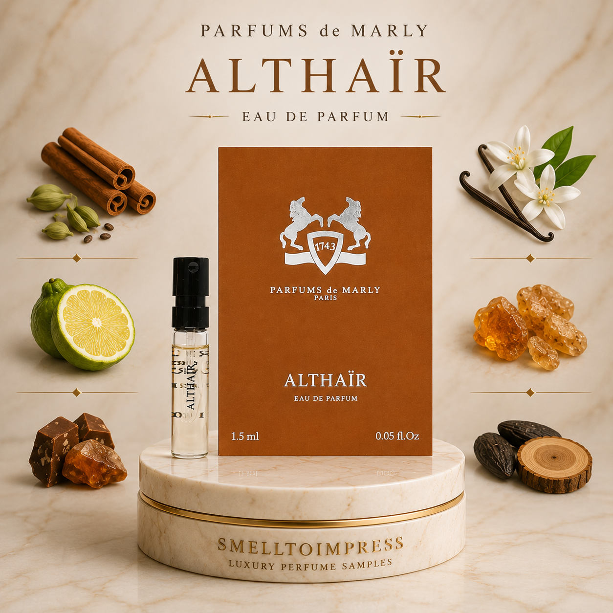 Parfums de Marly Althair 1,5 ml 0,05 fl. oz. hivatalos parfümminta képe