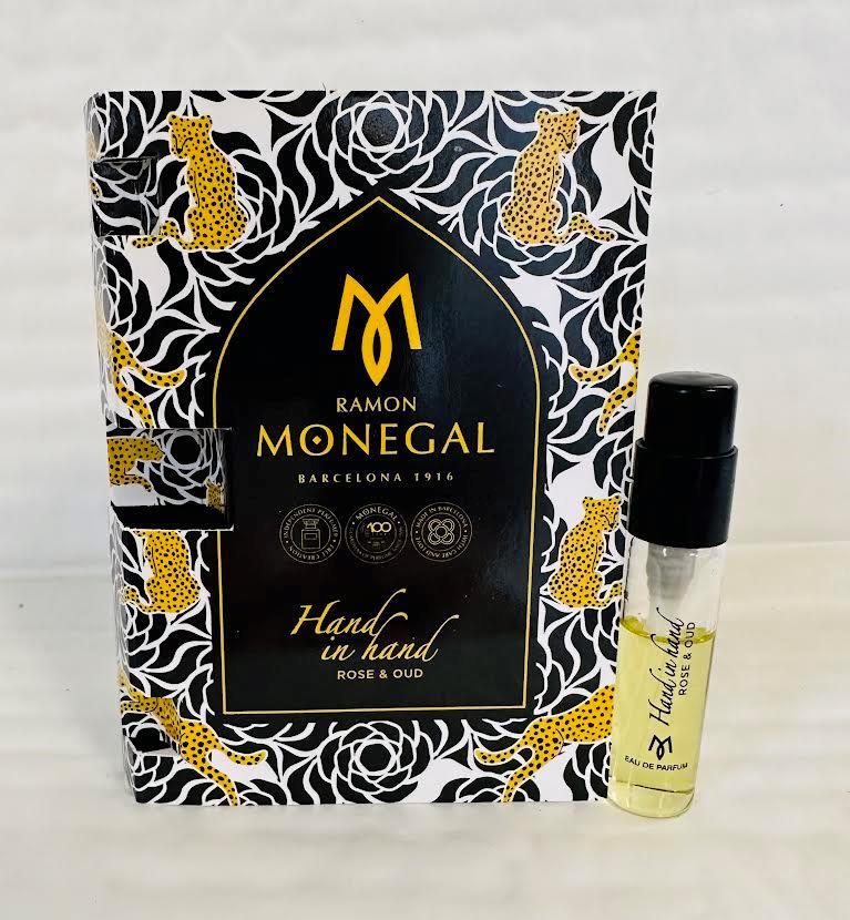 Ramon Monegal Hand in Hand Rose & Oud hivatalos parfüm minta 2ml 0,06 fl. oz. parfüm teszter