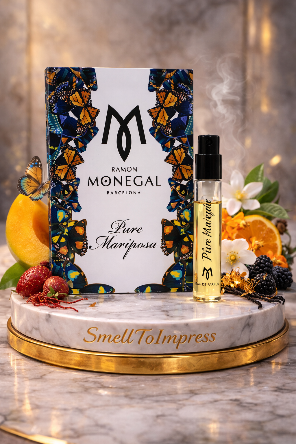 Ramon Monegal Pure Mariposa 2ml 0,06 fl. oz. hivatalos parfüm minta tesztelő