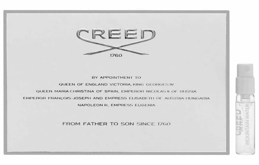Creed Silver Mountain Water 1,7 ml 0,0574 hivatalos parfüm minta teszter