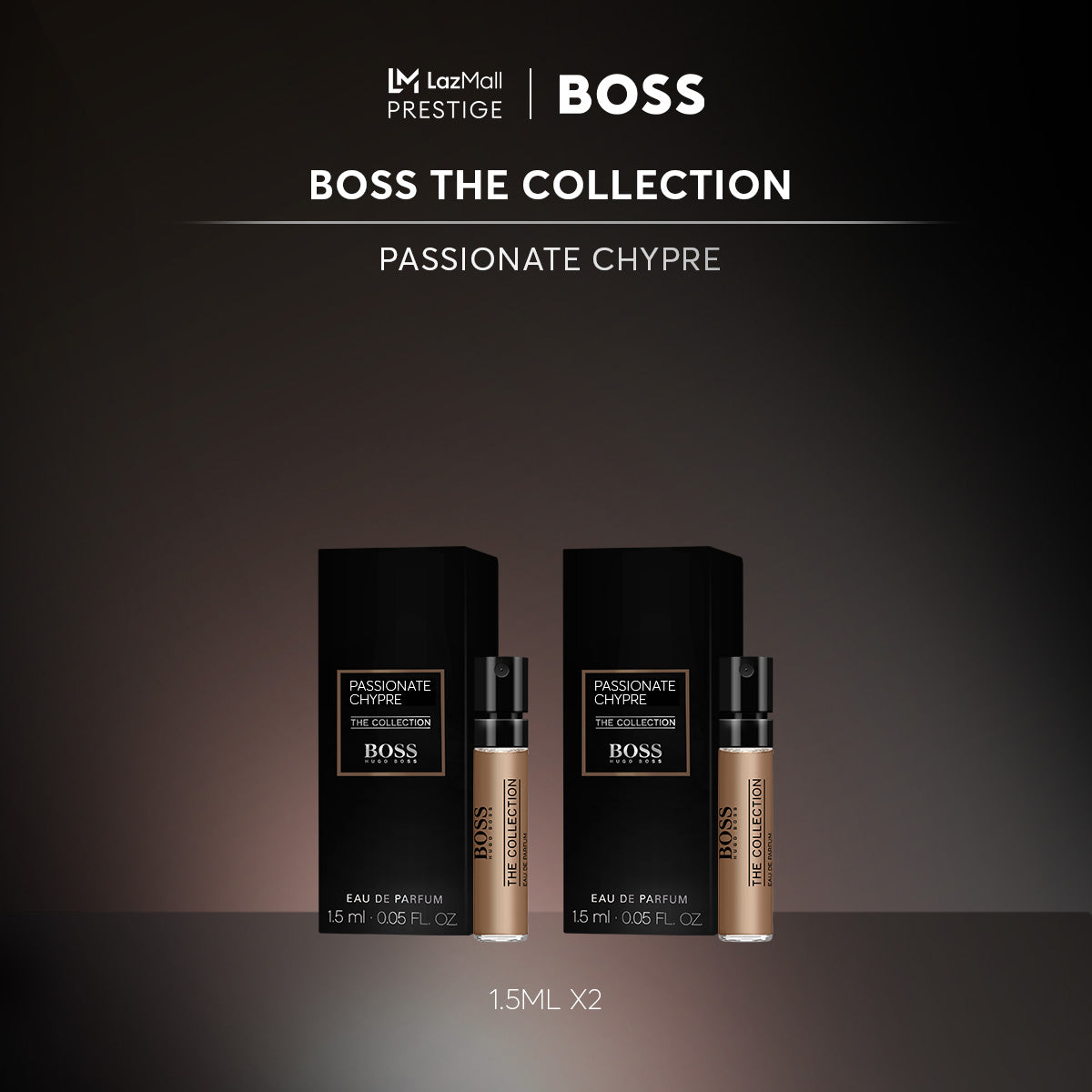 Hugo Boss The Collection Passionate Chypre hivatalos parfümminta illat teszter 1,5 ml 0,05 fl. oz.