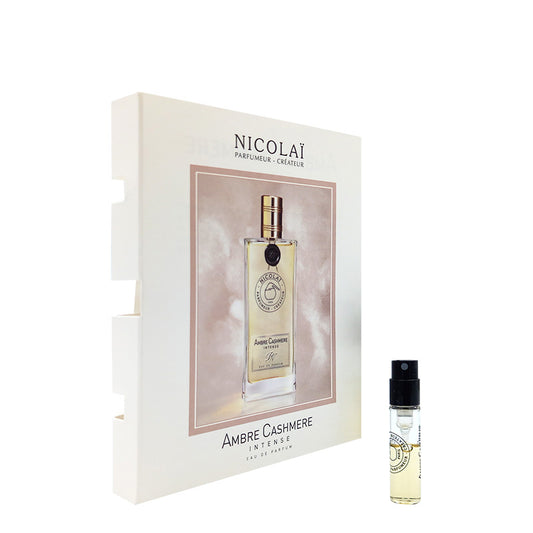 Nicolai Amber Cashmere Intense parfüm hivatalos minták 1,8 ml 0,07 oz.