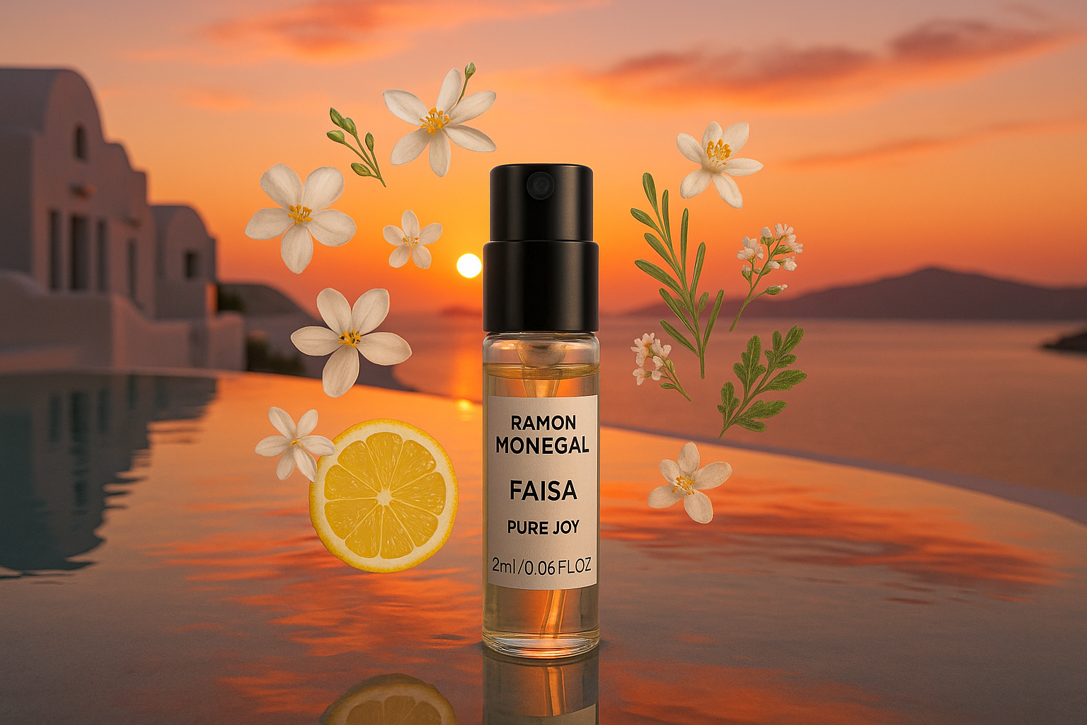 Ramon Monegal Faisa Pure Joy hivatalos parfüm minta 2ml 0,06 fl.o.z. parfüm teszter