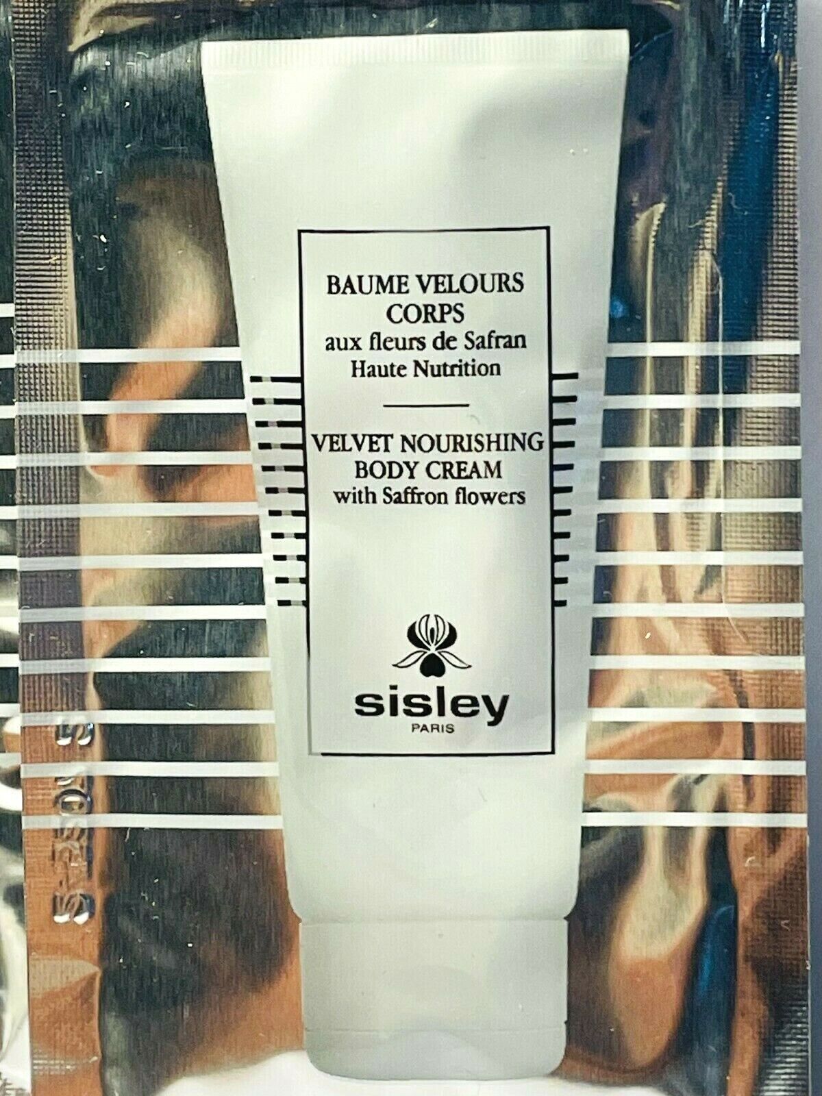 Sisley Velvet tápláló testápoló krém sáfrányvirágokkal 8 ml 0,27 fl. oz. hivatalos bőrápoló minták