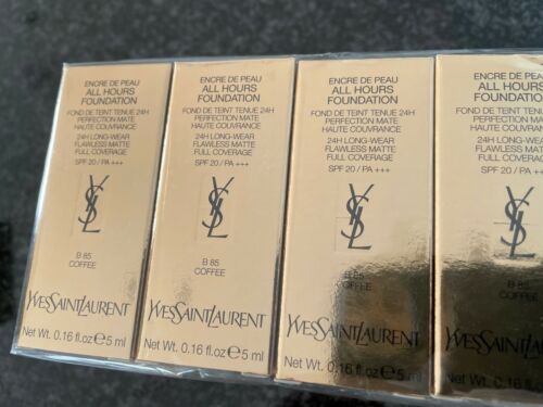 Yves Saint Laurent All Hours Alapozó 5 ml 0,16 fl. oz. hivatalos bőrápoló minta Árnyalat B 85 Kávé parfüm teszter